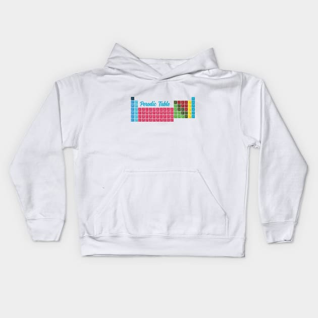 Periodic Table of Elements Kids Hoodie by vladocar